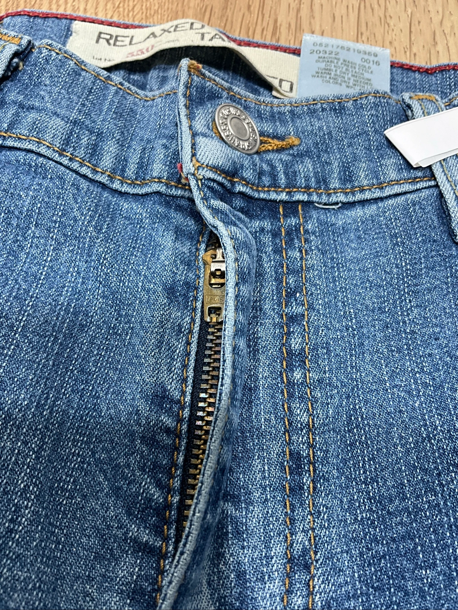 Levi's 550 Relaxed Tapered 6M MIS Vintage 99% Katoen Blauw lvh 076 – photo 5